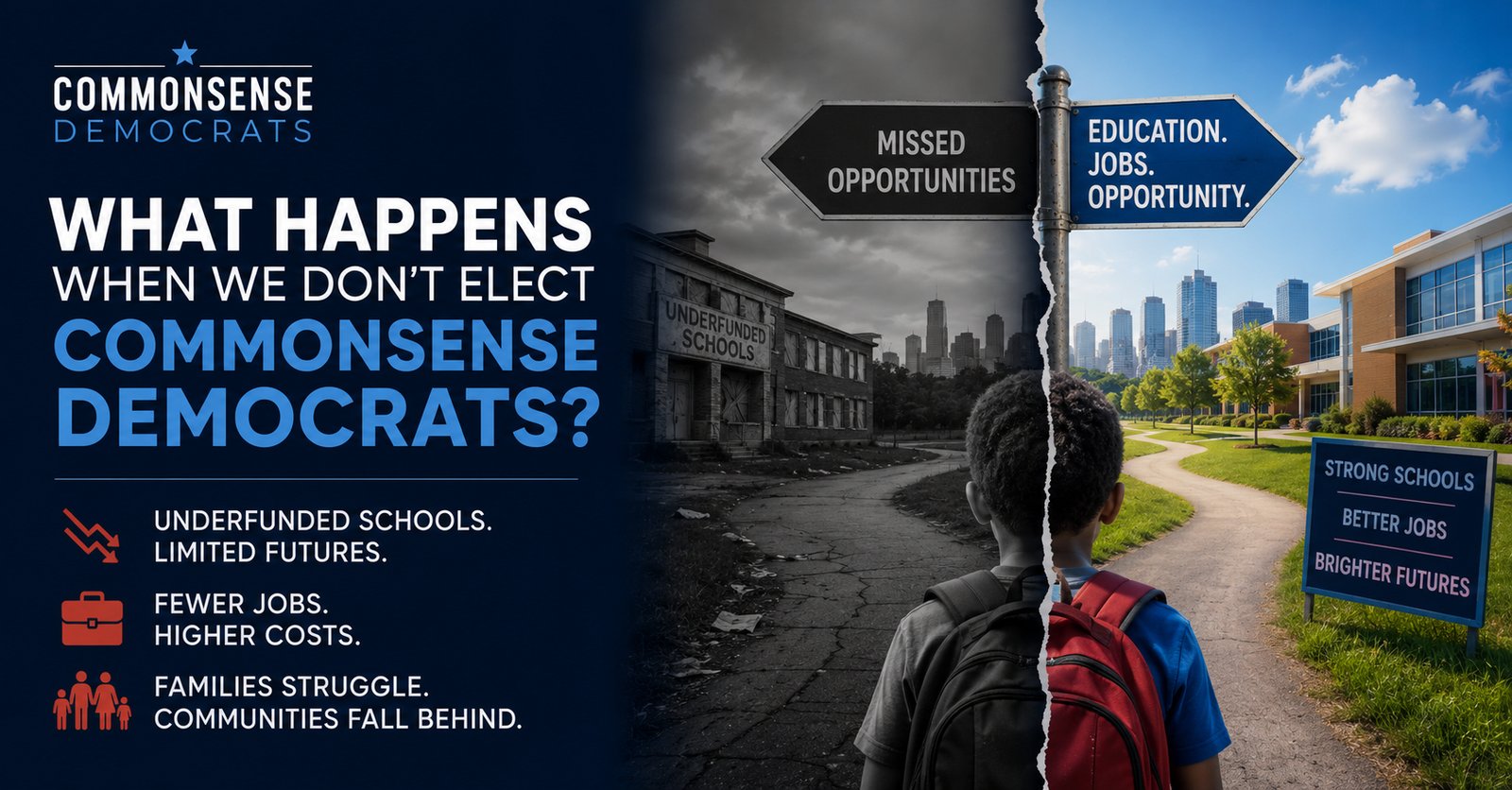 What Happens When We Don't Elect CommonSense Democrats?
